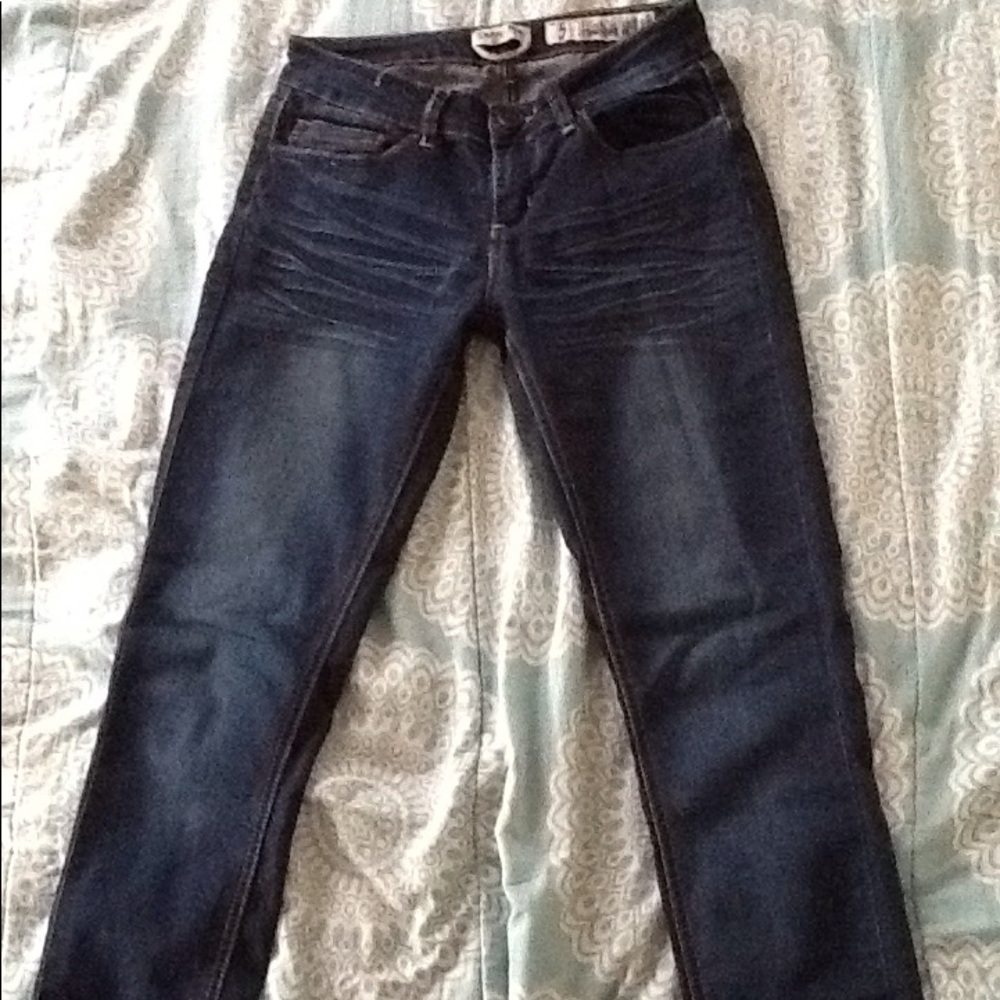 Dark blue jeans